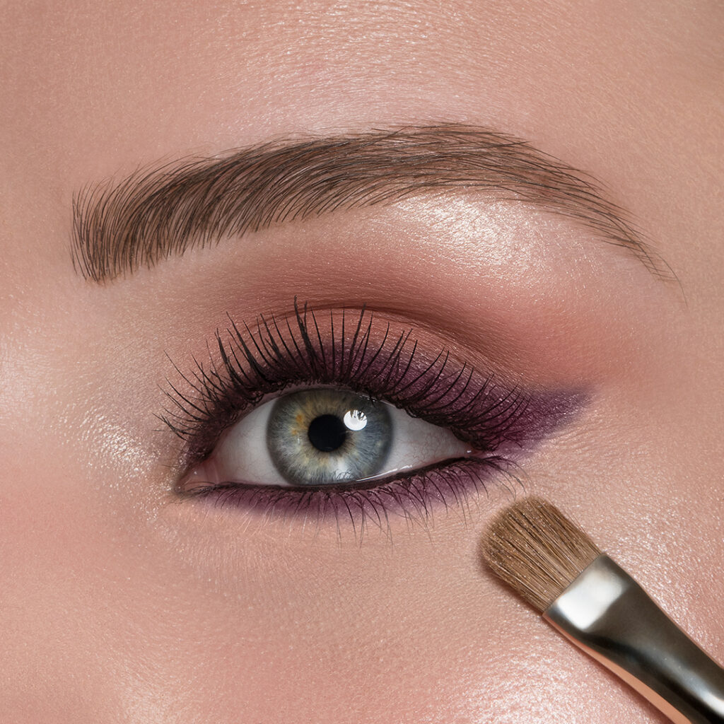 Close-up of this season's eye shadow